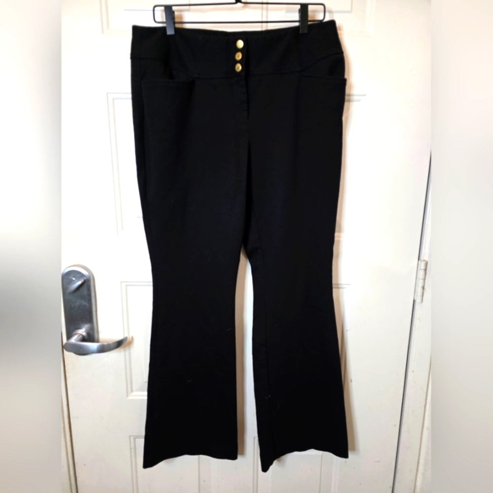 INC International Concepts Black Business Casual Women's Pants‎ Size 14
